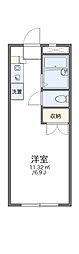 レオパレスアネックス新川崎 1Kの間取図画像