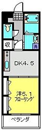 アマルフィ 1DKの間取図画像