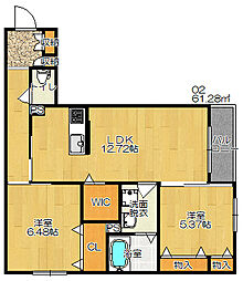シャーメゾン中野本町 1SLDKの間取図画像