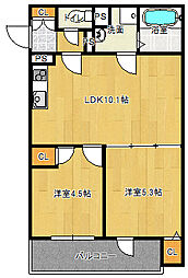 間取図画像 2LDK