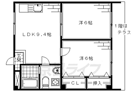 京都府京都市伏見区深草大亀谷西寺町（賃貸マンション2LDK・2階・35.31㎡） その2