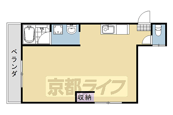 第1松尾ハイツ 201｜京都府京都市西京区松室扇田町(賃貸マンション1R・2階・38.00㎡)の写真 その2