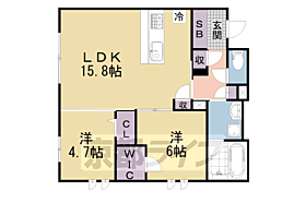 京都府京都市伏見区深草大亀谷大山町（賃貸アパート2LDK・1階・63.36㎡） その2