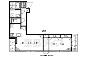 京都府京都市伏見区下鳥羽南柳長町（賃貸アパート1LDK・3階・41.97㎡） その2