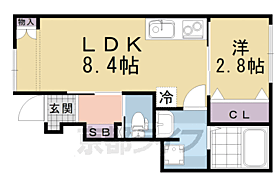 京都府京都市伏見区深草平田町（賃貸アパート1LDK・1階・30.33㎡） その2