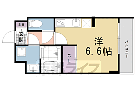 京都府京都市南区唐橋経田町（賃貸マンション1R・4階・21.17㎡） その2