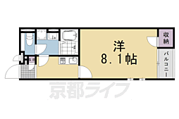 レオパレスクレイノゆずりは 1Kの間取図画像