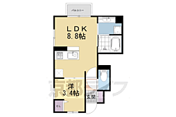 グランシャリオ正道 1LDKの間取図画像