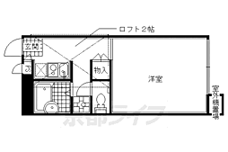 レオパレスイシナダ 1Kの間取図画像