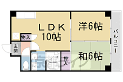 メゾンたつみ 2LDKの間取図画像