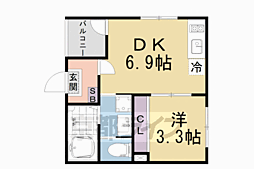 ハーモニーテラス椥辻西浦町II 2階/202