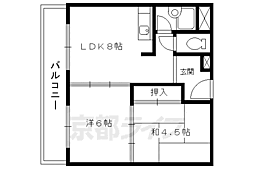 ぐれーしい原谷 2DKの間取図画像