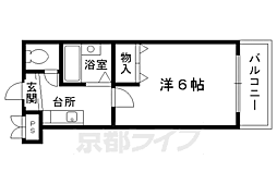 パルコーポ大宮 1Kの間取図画像