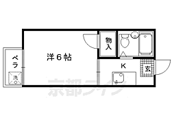 カームハウス・ヒロ 1Kの間取図画像