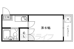 ラシャンブル 1Kの間取図画像