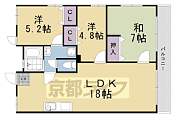 天草マンション 3LDKの間取図画像