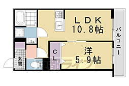 ForestMaison京都北山 WEST 1LDKの間取図画像