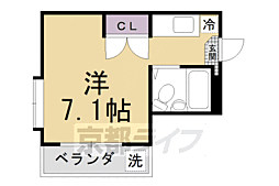 サンライト橋本 1Kの間取図画像