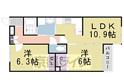 デファーンドル長岡京 1階