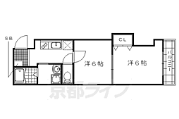 エスパスインフィニティ 2Kの間取図画像