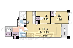 ATLAS京都御所西 2LDKの間取図画像