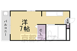 レディースハイムフォーシーズン ワンルームの間取図画像