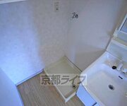 洗濯機も室内に置けます。