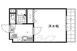 メゾンジョスラン 1Kの間取図画像