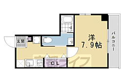 メゾン・オンディーヌ 1Kの間取図画像