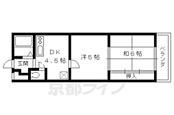 第1ファラオ 2DKの間取図画像
