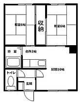 第6大洋コーポ 202 ｜ 北海道札幌市南区石山一条７丁目1-50（賃貸アパート2LDK・2階・48.00㎡） その2