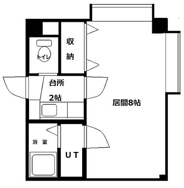 アン・ブローシア平岸 401｜北海道札幌市豊平区平岸四条６丁目(賃貸マンション1K・4階・22.28㎡)の写真 その2