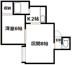 スペースアイ 1LDKの間取図画像