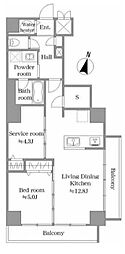 ライオンズマンション大山氷川町 2LDKの間取図画像