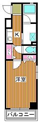 エクセレンス志村2 1Kの間取図画像