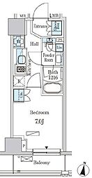 パークアクシス成増二丁目 1Kの間取図画像