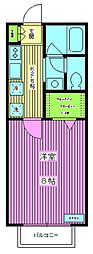 セレ高松 1Kの間取図画像