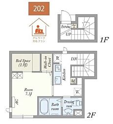 MyStylevintage+練馬春日町 1SKの間取図画像