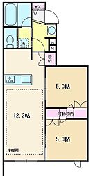 シェルタ・ノーヴェ 2LDKの間取図画像