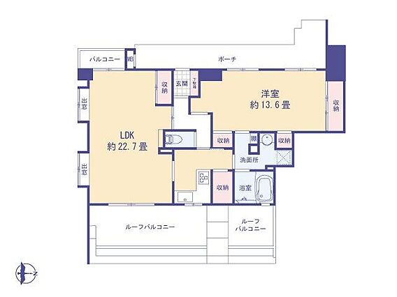 間取図。
