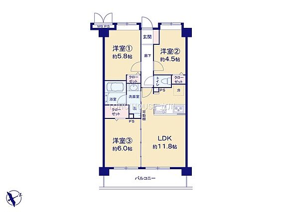 こちらの間取り...