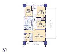 間取図画像 3LDK