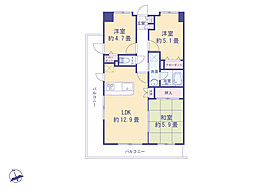 間取図画像 3LDK