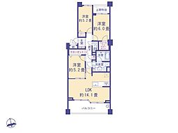 間取図画像 3LDK