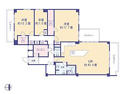 間取図画像 3LDK