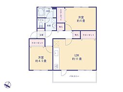 間取図画像 2LDK