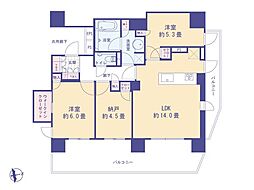 間取図画像 2SLDK