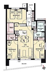 間取図画像 3LDK