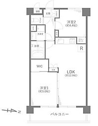 ライオンズマンション小平栄町 2LDKの間取図画像