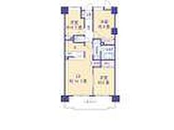 キャッスルマンション多摩センター 3LDKの間取図画像